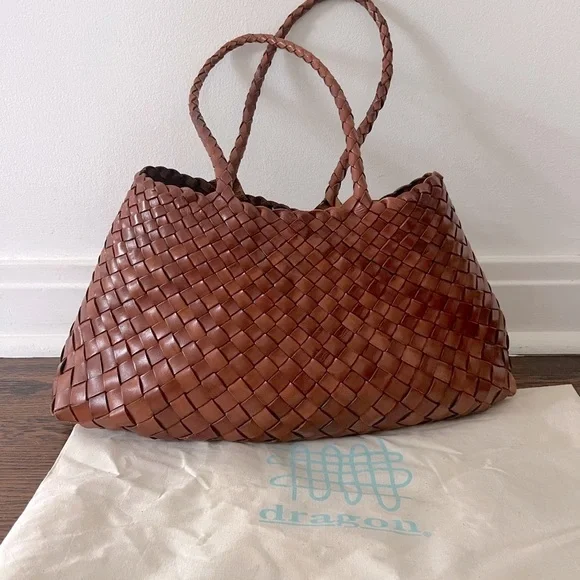 Dragon Diffusion Brown Woven Tote - Picture 2 of 14